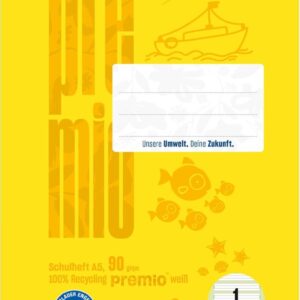 Schulheft Staufen Premio Lin1 - 16 Blatt, Din A4