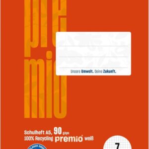 Schulheft Staufen Premio Lin 7 - Din A4, 16 Blatt
