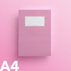 Heftumschlag Papier von Minouki - rosa, Din A4