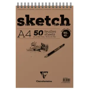 Skizzenblock A4 (50 Blatt, 90gr., perforiert)